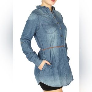 NWT Ellie & Kate Denim Tunic with Pockets